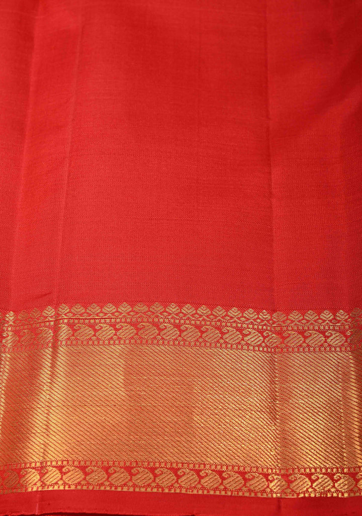 Multicolor Palum Pazhamum Kanjivaram Silk Saree with Zari  Buttas and Zari Border | SILK MARK CERTIFIED