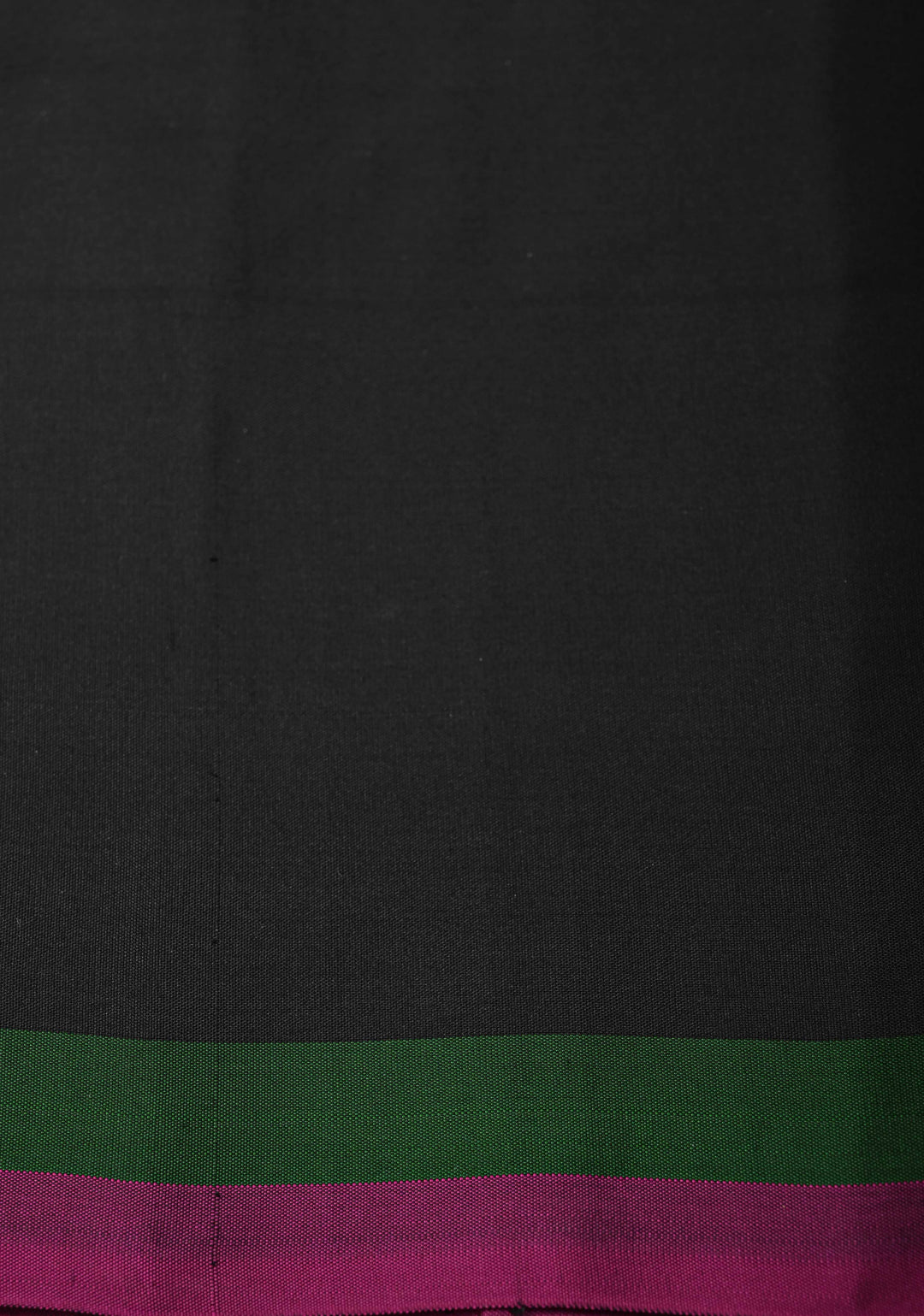 Black Kanjivaram Pure Silk Saree with Gold and Silver Vertical Stripes   | SILK MARK CERTIFIED