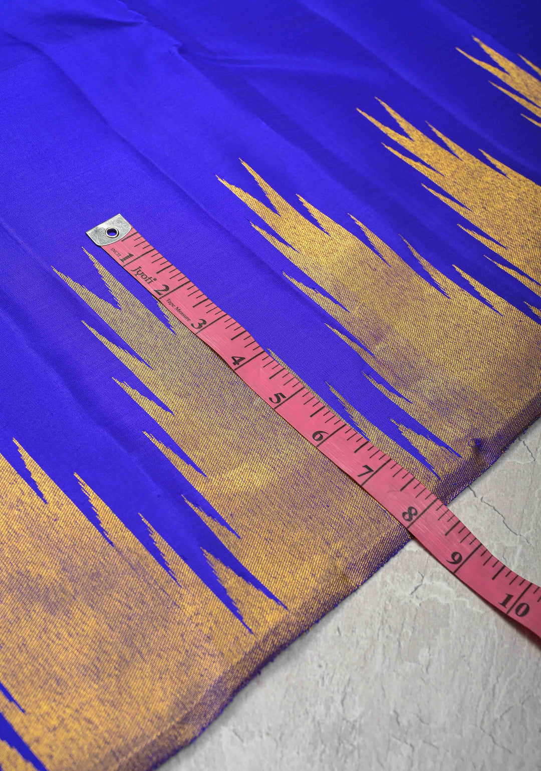 Voilet Pure Kanjivaram Silk Saree with Zari Temple Borders | SILK MARK CERTIFIED