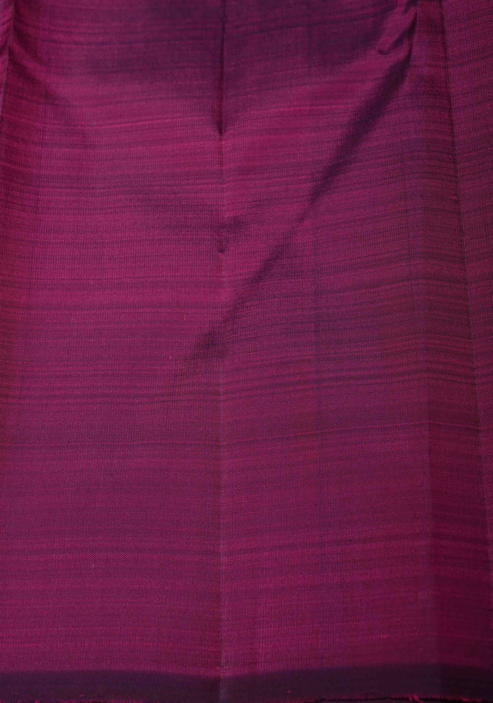 Kesar Pink Dual tone Kanjivaram Pure Silk Saree with Zari Buttas and Distinct Vanasingaram Mandala Motifs on Contrast Border | SILK MARK CERTIFIED