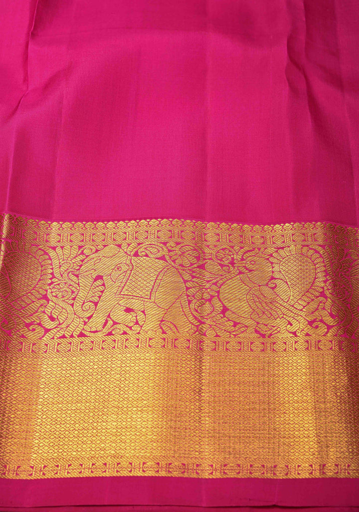 Shades of Purple-Pink Meenakari Patola Design Brocade Kanjivaram Silk saree with Contrast Zari Border | SILK MARK CERTIFIED
