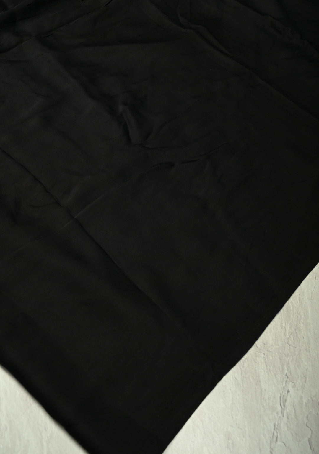 Black Modal Silk Saree with Lagda Patta zari Pallu