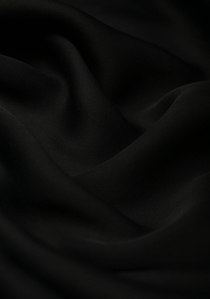 Black Modal Silk Saree with Lagda Patta zari Pallu