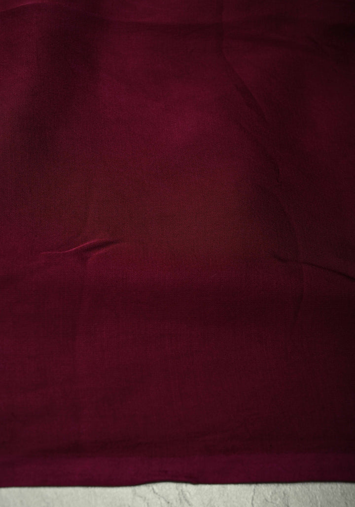 Deep Wine Modal Silk Saree with  Lagda Patta zari Pallu