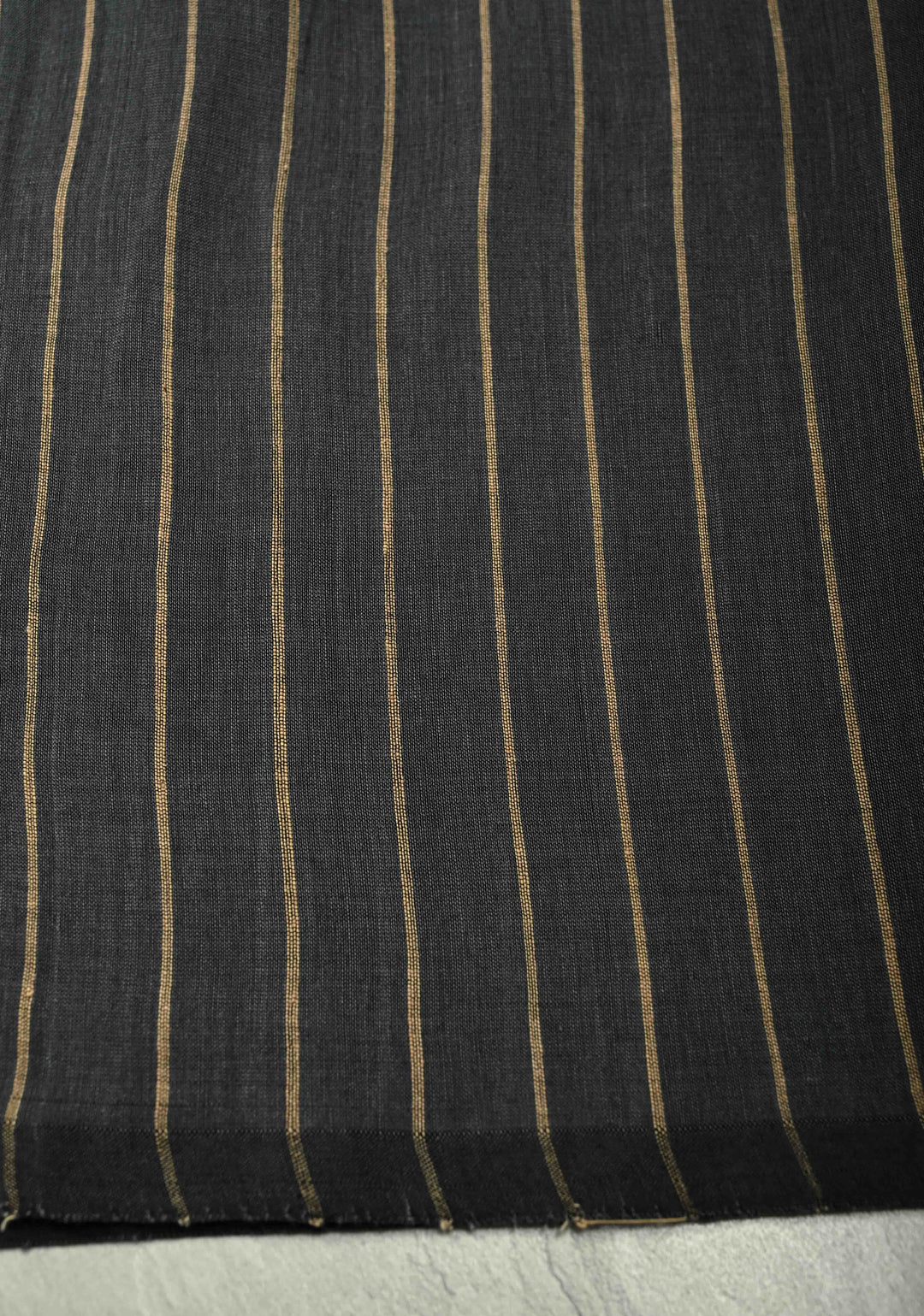 Gray Bengal Cotton Handloom saree with Resham Buttas and Long Tassels