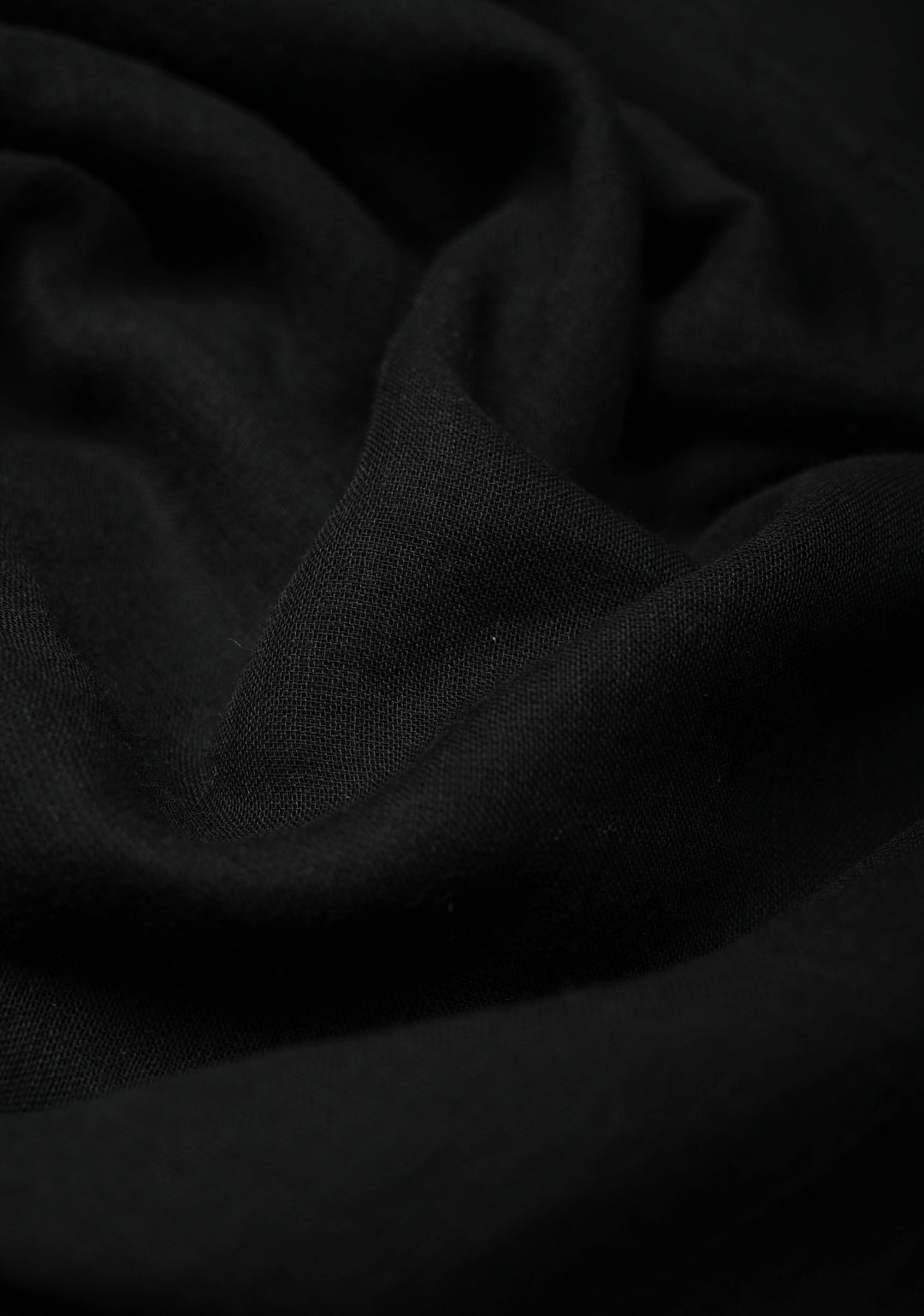 Black Mulmul Cotton Saree with White Long tassels,No Blouse Piece