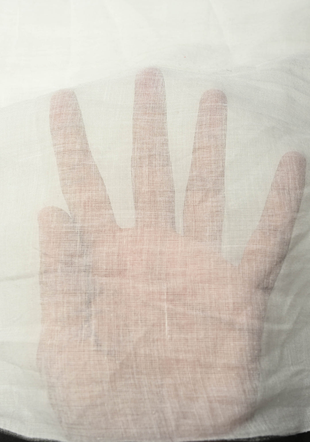 White Mulmul cotton saree with Long  Black tassels ,No Blouse Piece