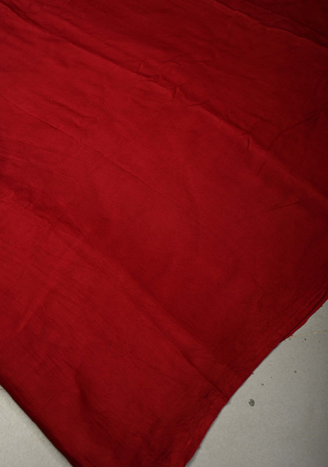 Maroon Borderless Modal Silk Saree with Lagda Patta Crushed Tissue Pallu | SHOBITAM