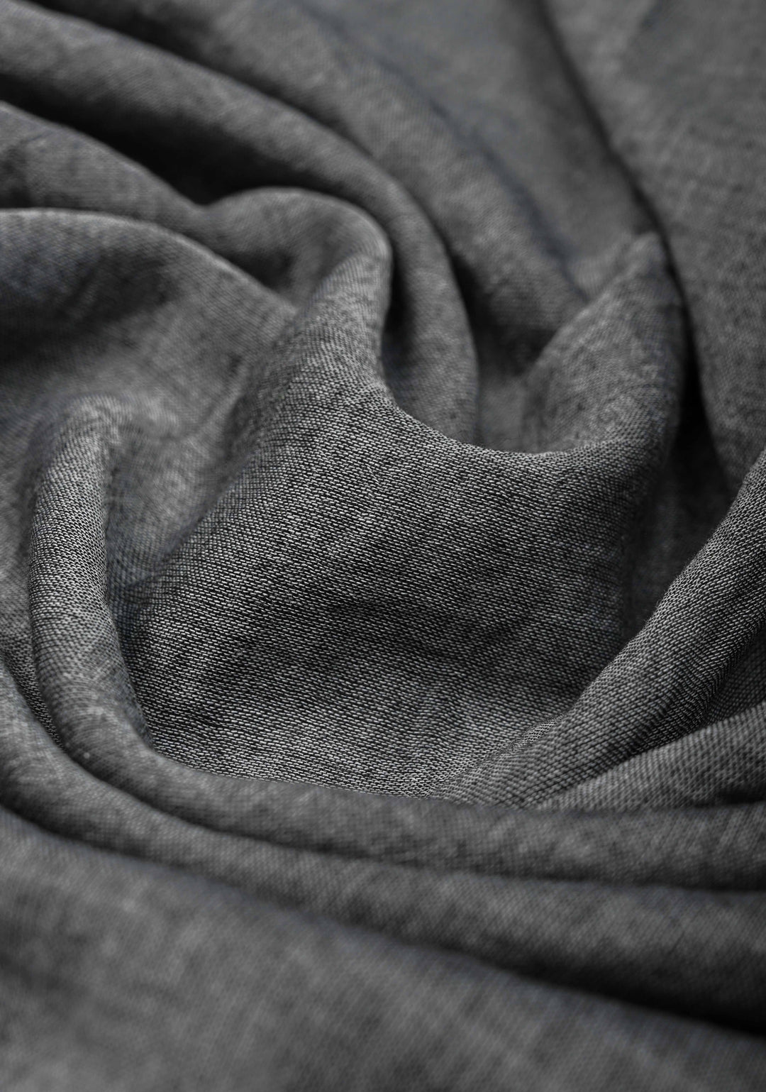 Gray Mulmul Cotton Saree with Yellow Long Tassels, No Blouse Piece | SHOBITAM