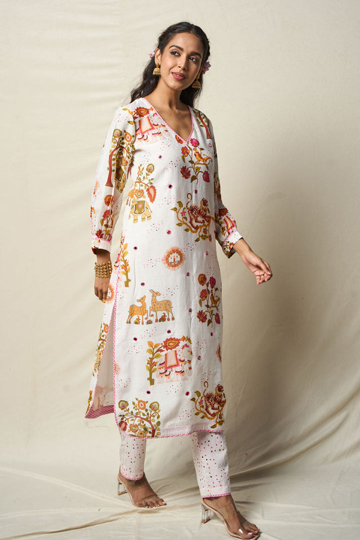SUKH VANA KURTA + PANT (SET OF 2) | SHOBITAM