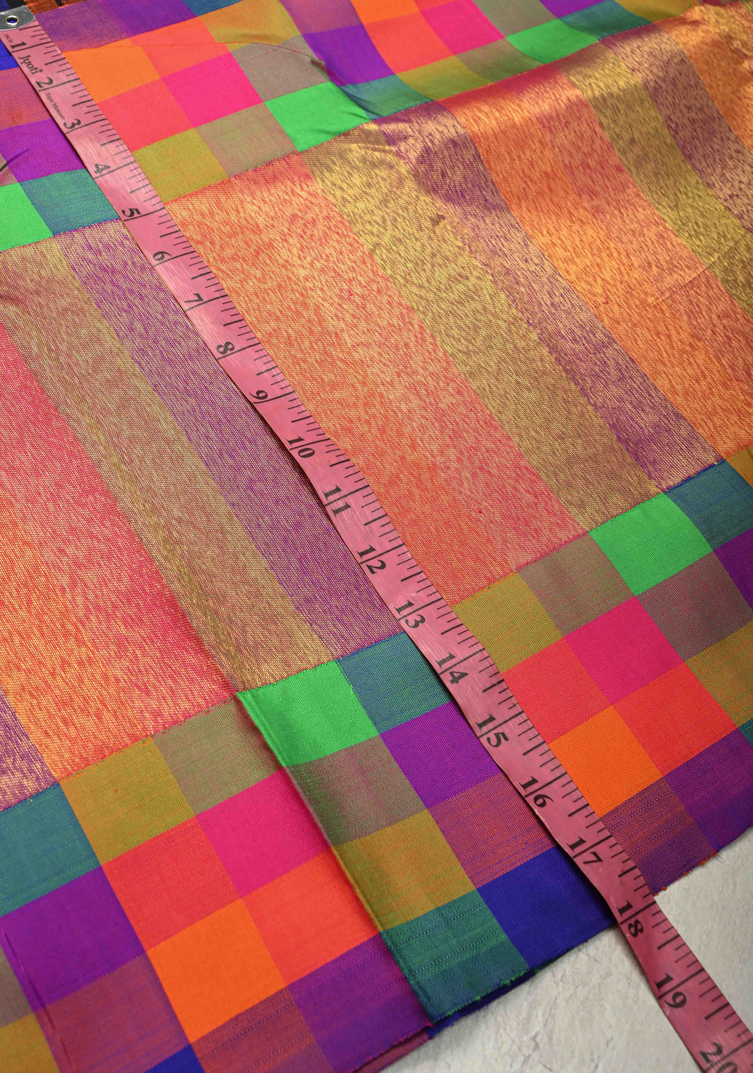 Stunning Black Handloom Pure Silk Kanjivaram Saree with Dollar Buttas and Multicolor Wide Skirt Tissue Border | SILK MARK CERTIFIED