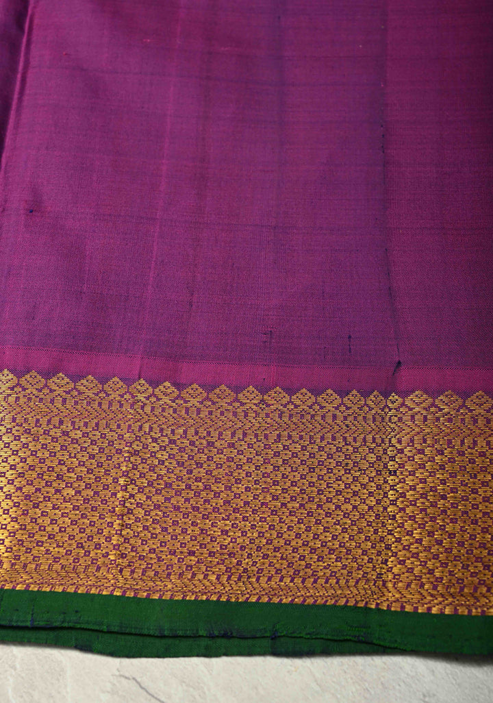 Royal Blue Handwoven Pure Silk Saree With Contrast Zari Border | SILK MARK CERTIFIED