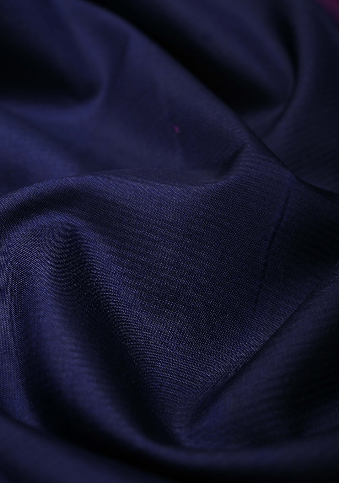 Royal Blue Handwoven Pure Silk Saree With Contrast Zari Border | SILK MARK CERTIFIED