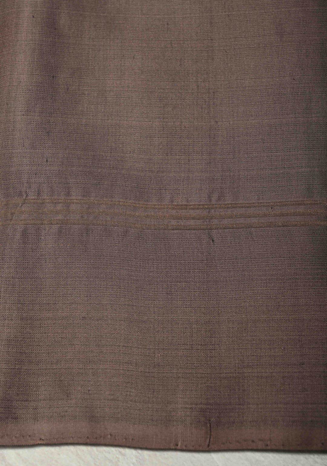 Brownish Gray Handloom Pure Silk Kanchi Saree with Kolam Buttas and Border | SILK MARK CERTIFIED