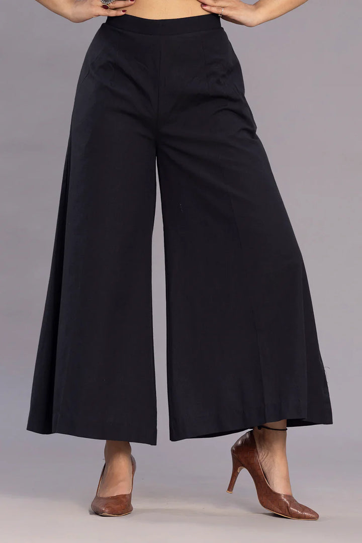 Grey and Black Abstract Print A-Line Co-ord set | SHOBITAM