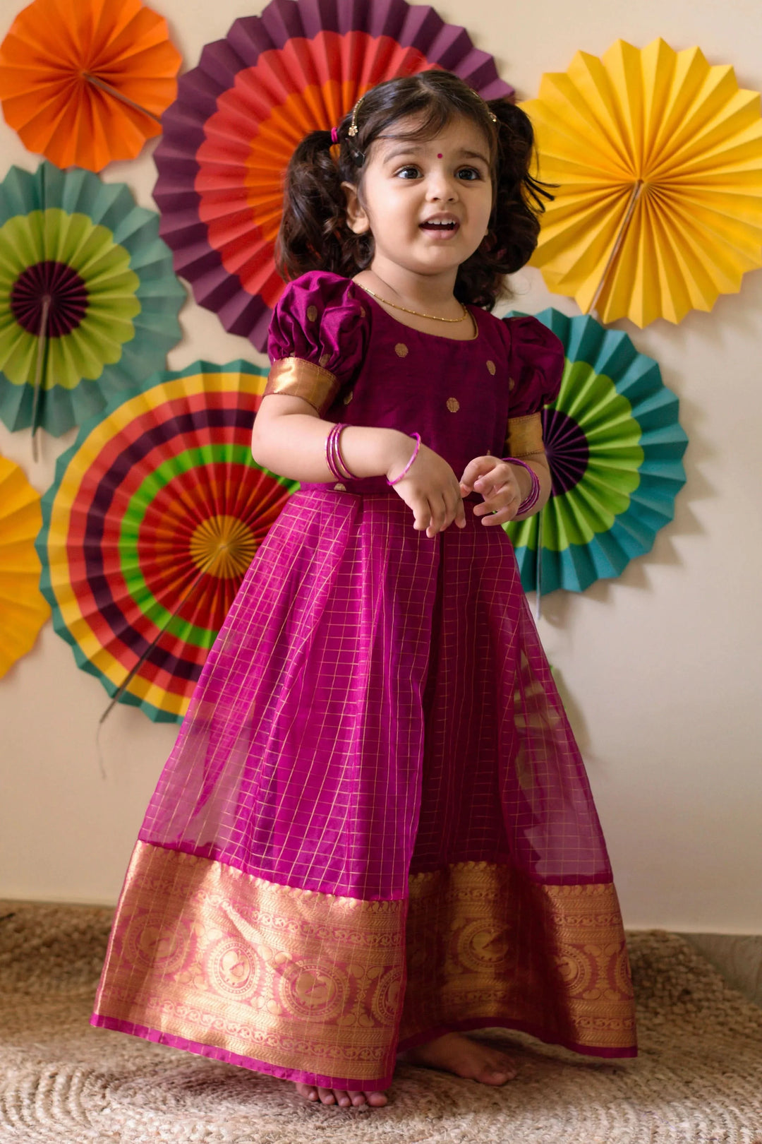 Saatvika Magenta Mini | Shobitam Custom Gowns and Readymades | Made To Order