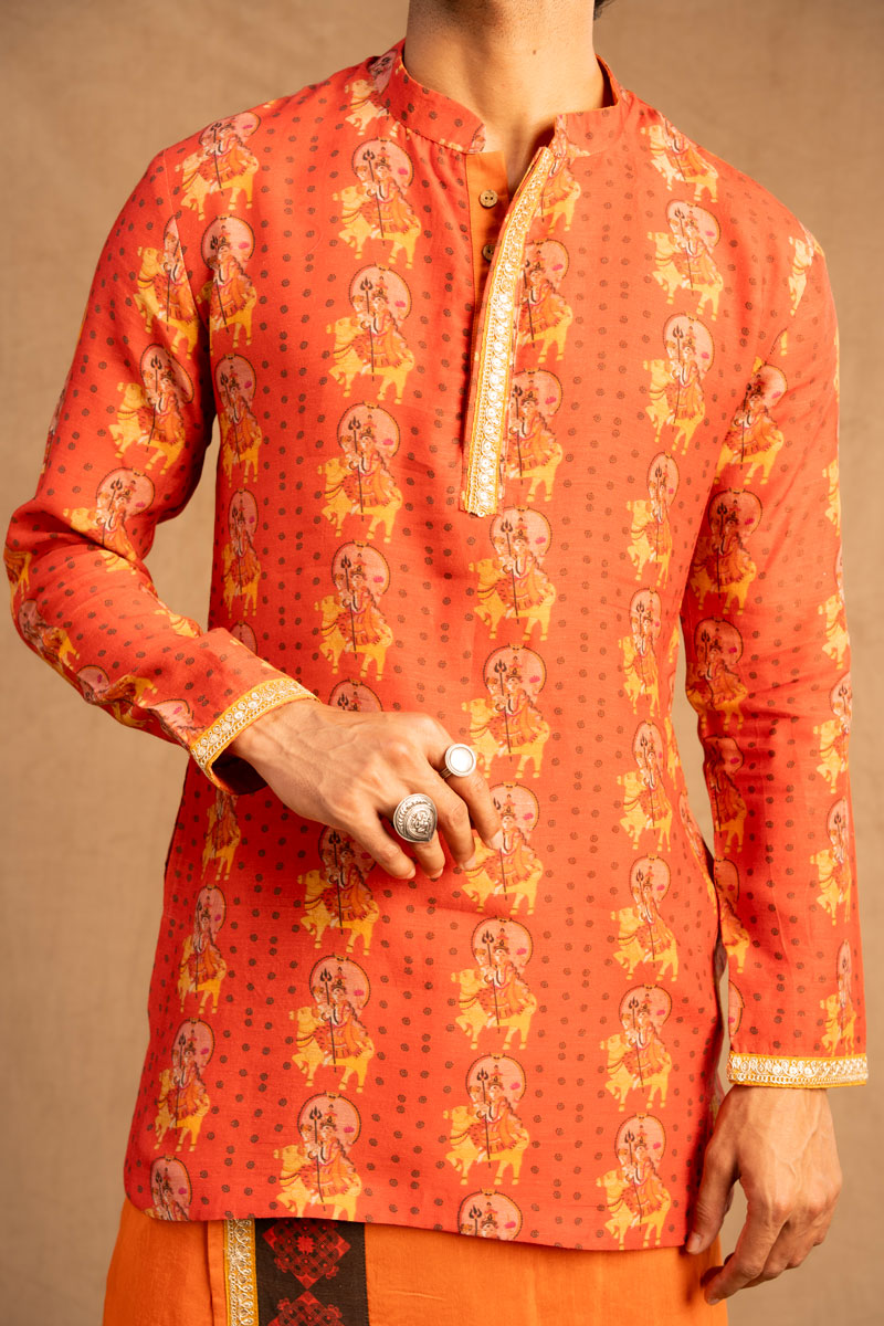 Sama Veshti + Kurta (set of -2) | SHOBITAM
