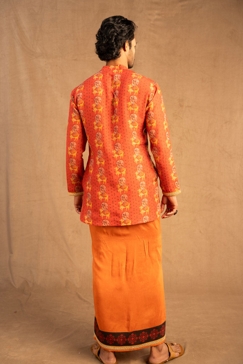 Sama Veshti + Kurta (set of -2) | SHOBITAM