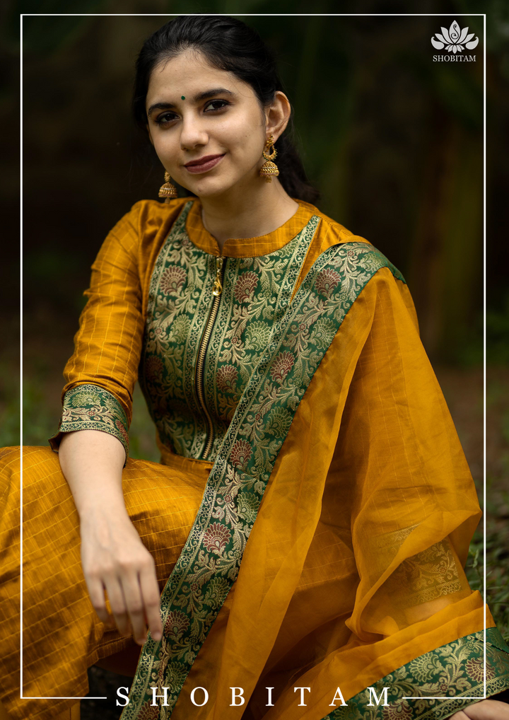 Hamsa Yellow | Shobitam Custom Gowns |Made To Order