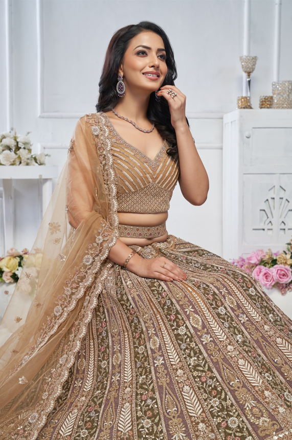 Royal Amber Elegance Lehenga