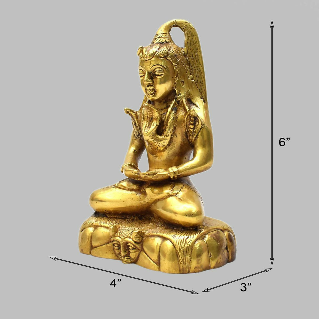 BRASS SHIVA IDOL 6*4*3 | SHOBITAM