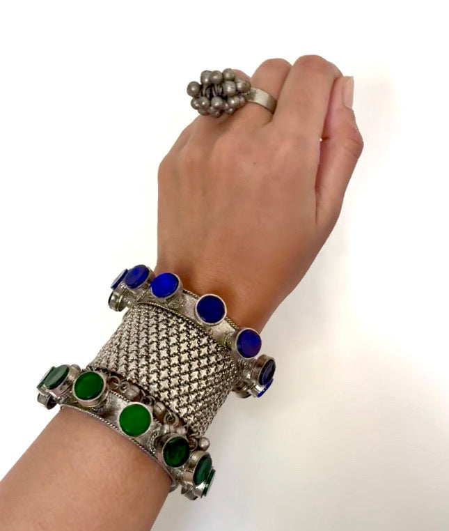 Silver Studded Bracelet | SHOBITAM