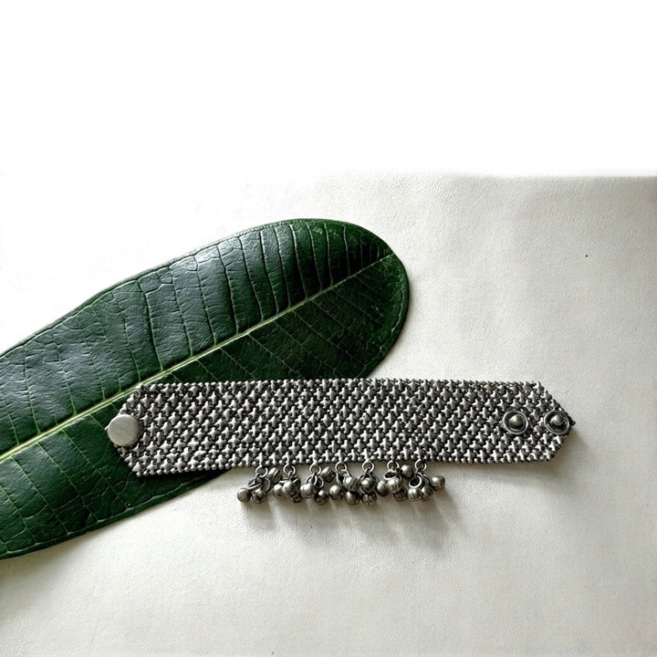 Silver Studded Bracelet | SHOBITAM