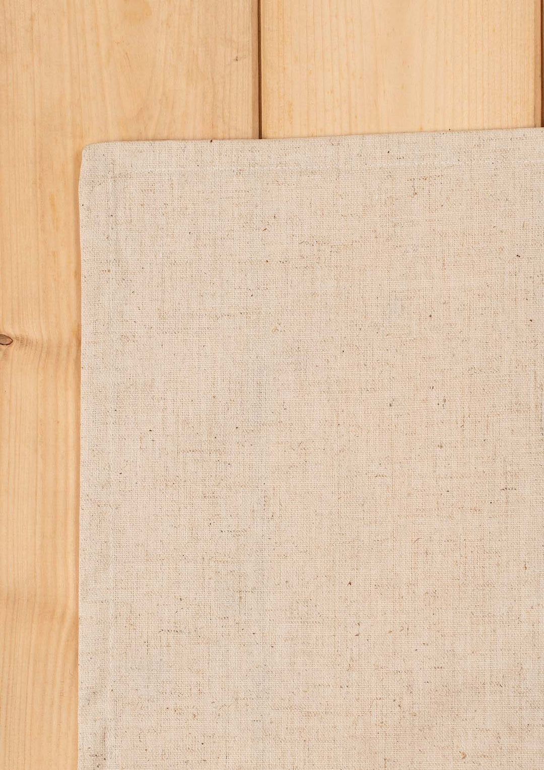 Solid Linen beige Spill safe water-resistant coated cotton table cloth | SHOBITAM
