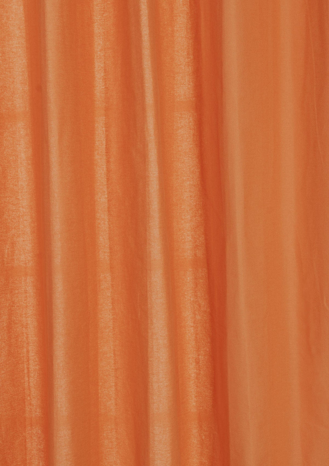 Solid orange 100% cotton plain curtain for bedroom - Room darkening - Single - Single Piece | SHOBITAM