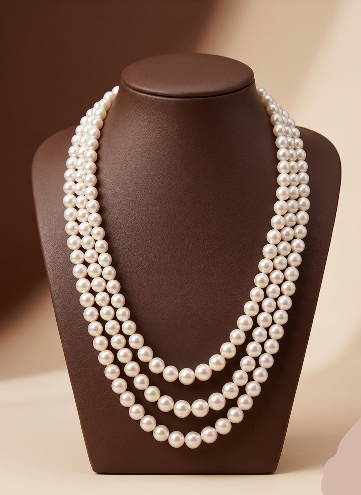 Classic Grace South Sea Pearl One-Line Mala | SHOBITAM