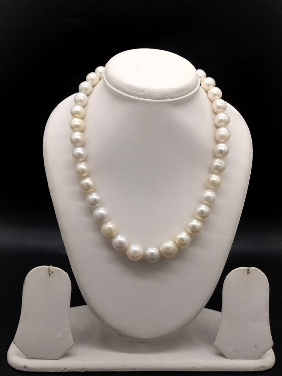 Ivory Grandeur South Sea Pearl One-Line Mala | SHOBITAM