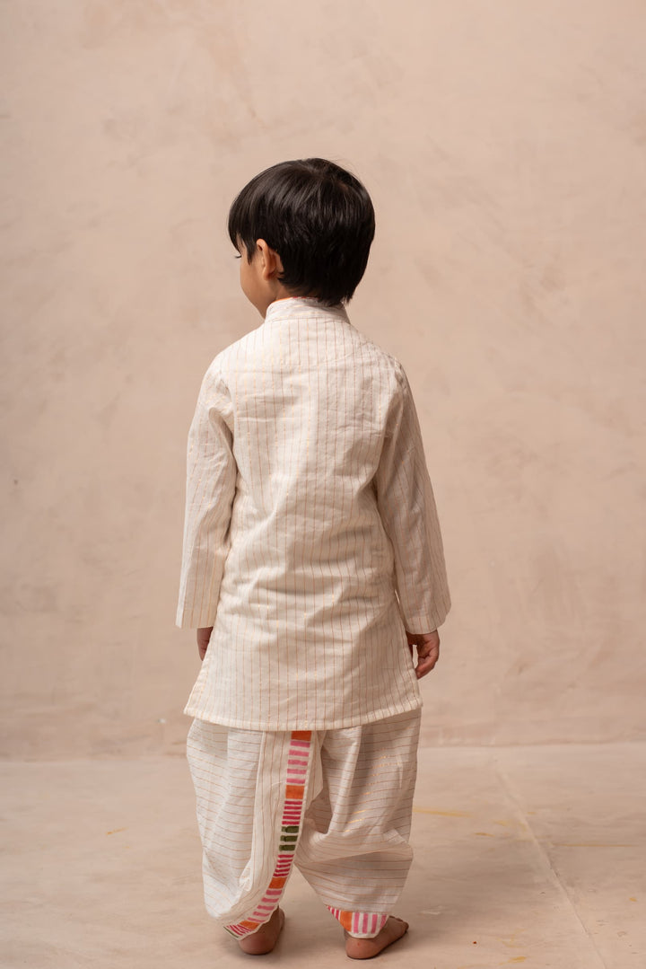 Sunhera Dhoti Kurta Set | SHOBITAM