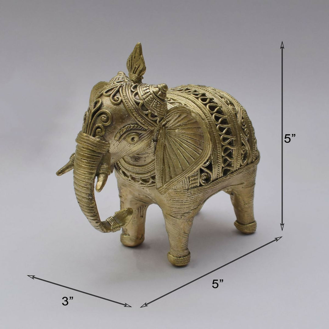 DHOKRA ARTS ELEPHANT 5*5*3 | SHOBITAM