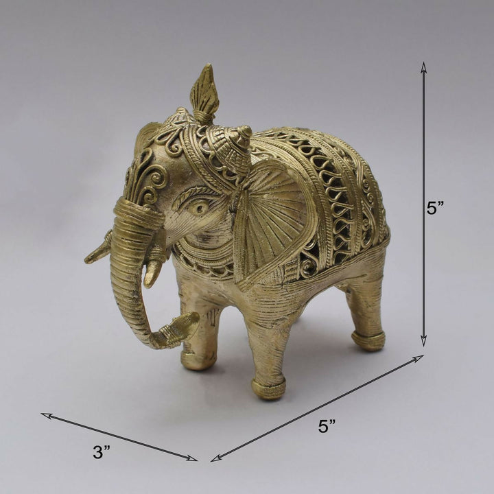 DHOKRA ARTS ELEPHANT 5*5*3 | SHOBITAM