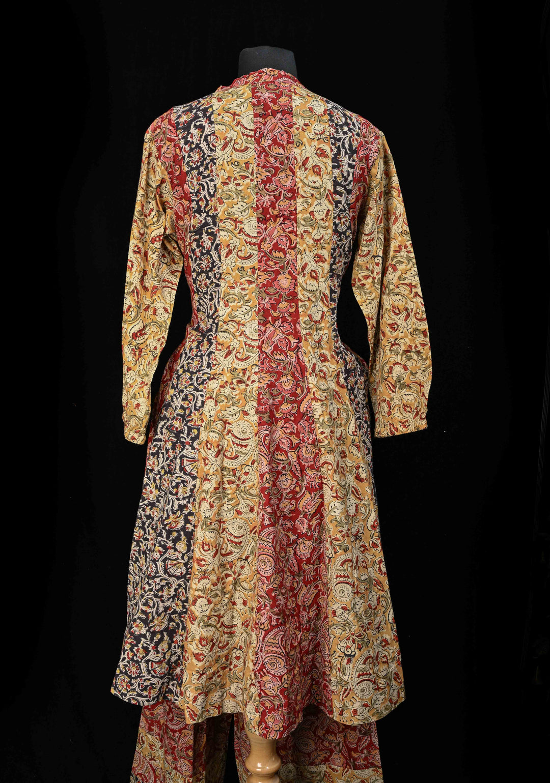 Multicolor Pure Cotton Anarkali with Floral Hand Block Print  - 2 Peice Set