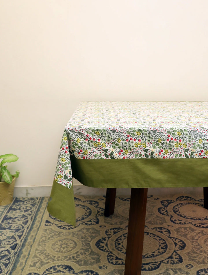 90 x 60  Multi Floral Printed Cotton Table Cloth