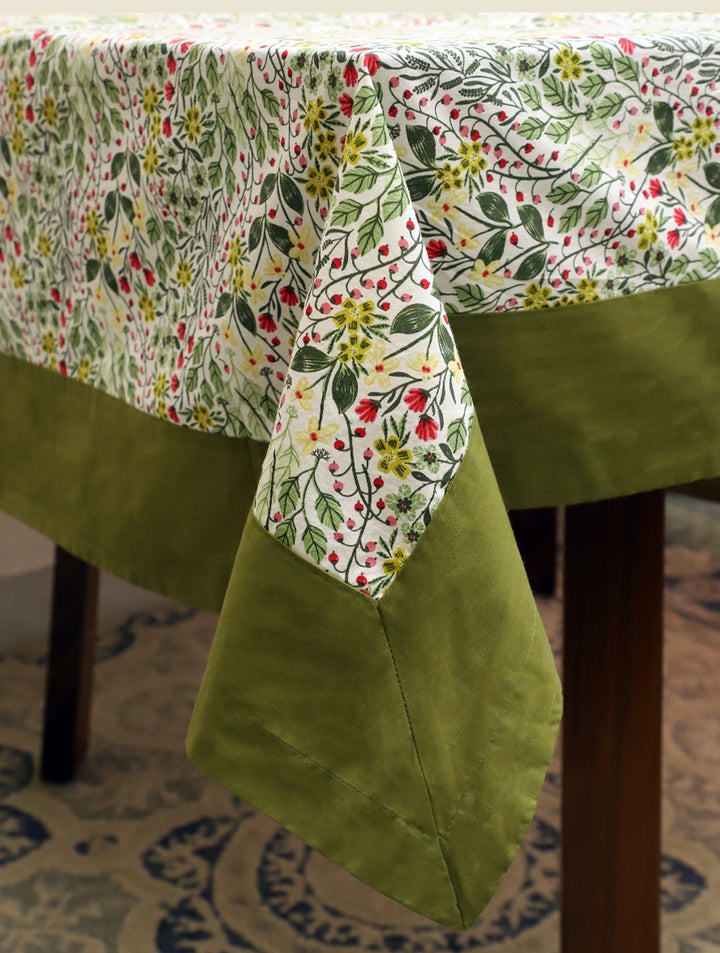 90 x 60  Multi Floral Printed Cotton Table Cloth