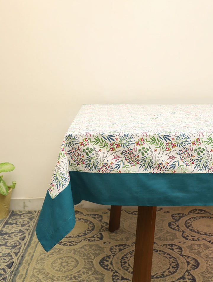 90 x 60  Multi Floral Printed Cotton Table Cloth