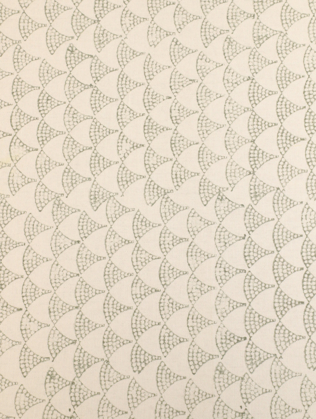 90 x 60 Off white & Turq Hand Block Printed Cotton Table Cloth