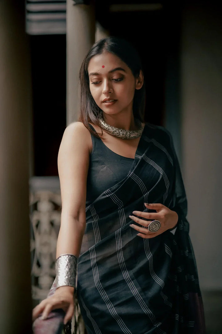 Basic Kaali Syahi Blouse | SHOBITAM