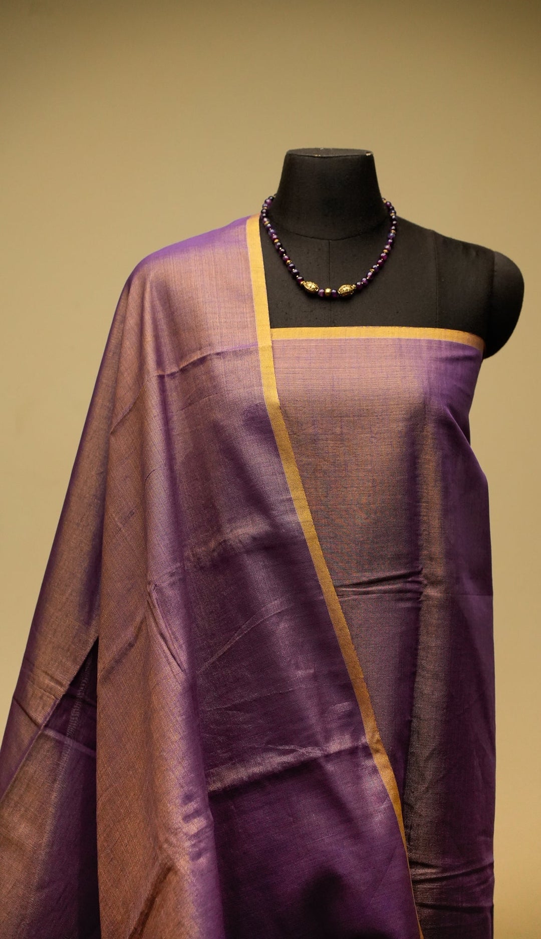 Purple Shot Tissue By Cotton Saree Mallika | SHOBITAM