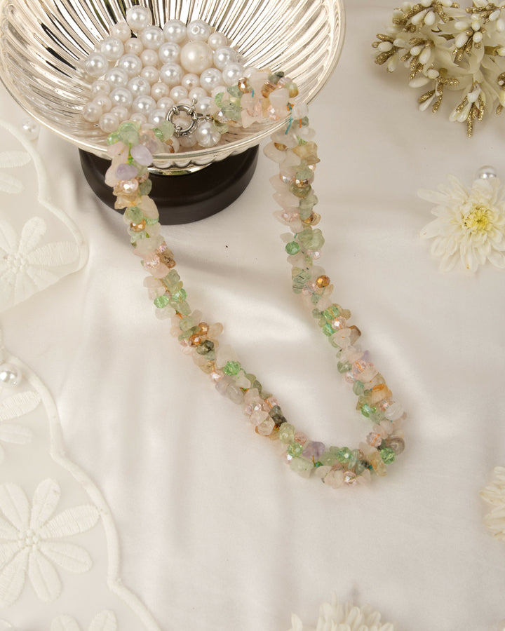 Basantika – Natural Agate & Crystal Mala | SHOBITAM