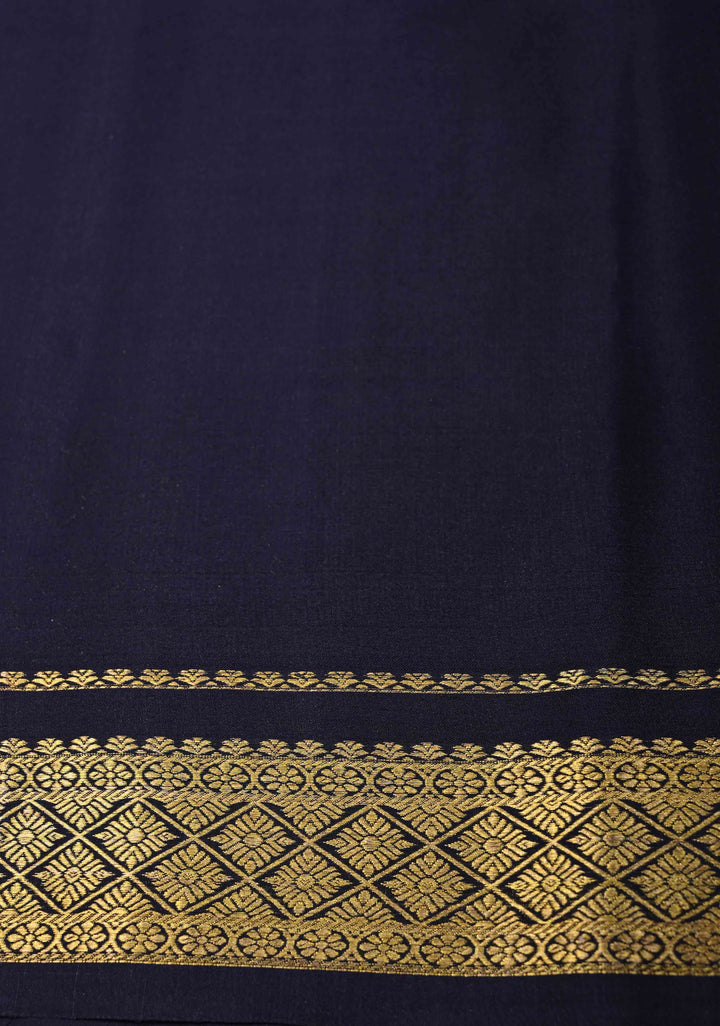 Green Mysore silk Saree with Zari Checks and Zari Border in KSIC Grade Thickness| SILK MARK CERTIFIED