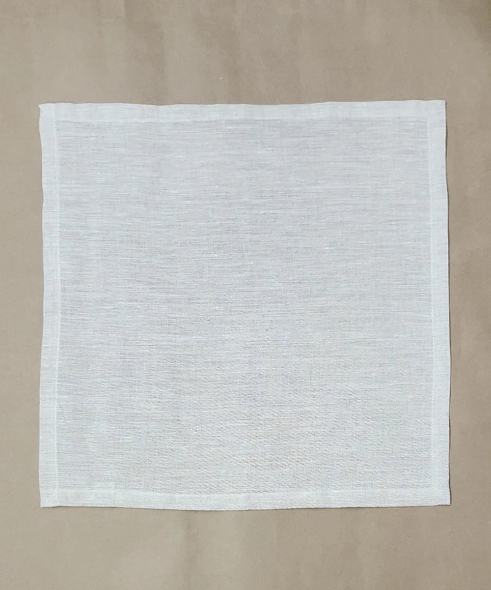 Set of 6 pcs Natural Pure Linen Table Napkin (16"x16") | SHOBITAM