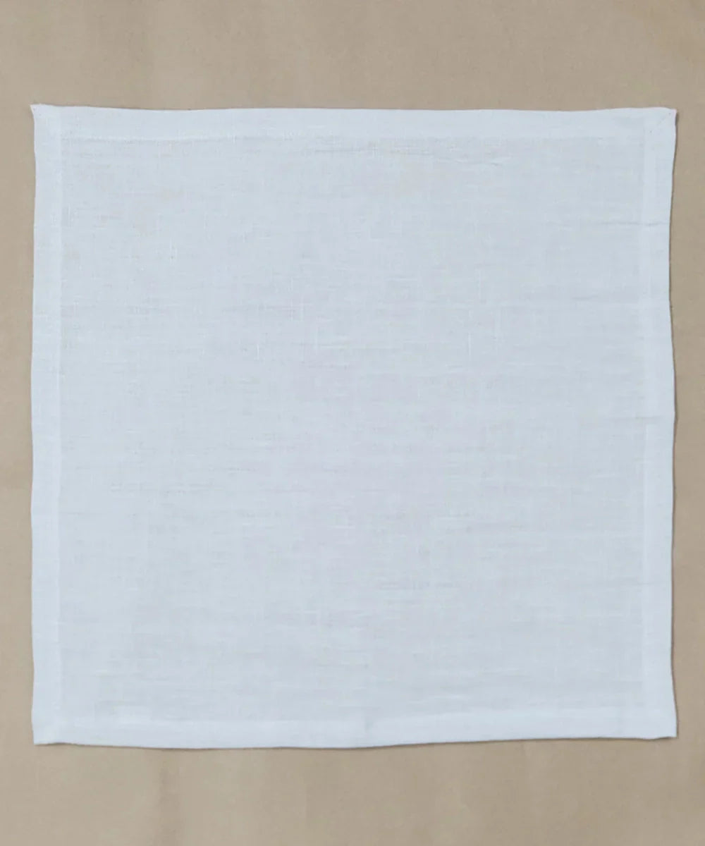 Set of 6 pcs Light Grey Pure Linen Table Napkin (16"x16") | SHOBITAM