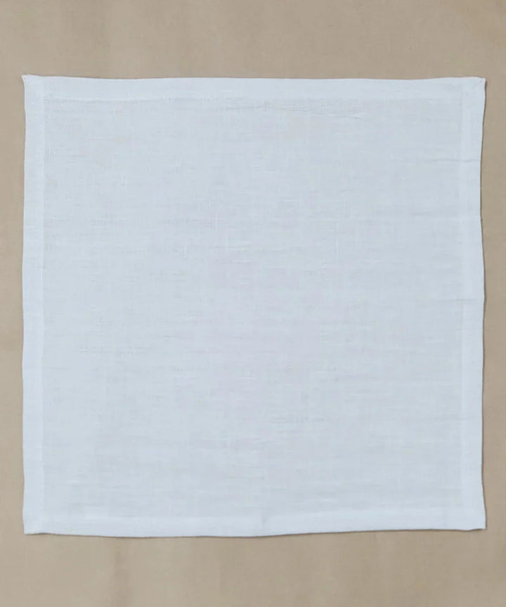 Set of 6 pcs Light Grey Pure Linen Table Napkin (16"x16") | SHOBITAM