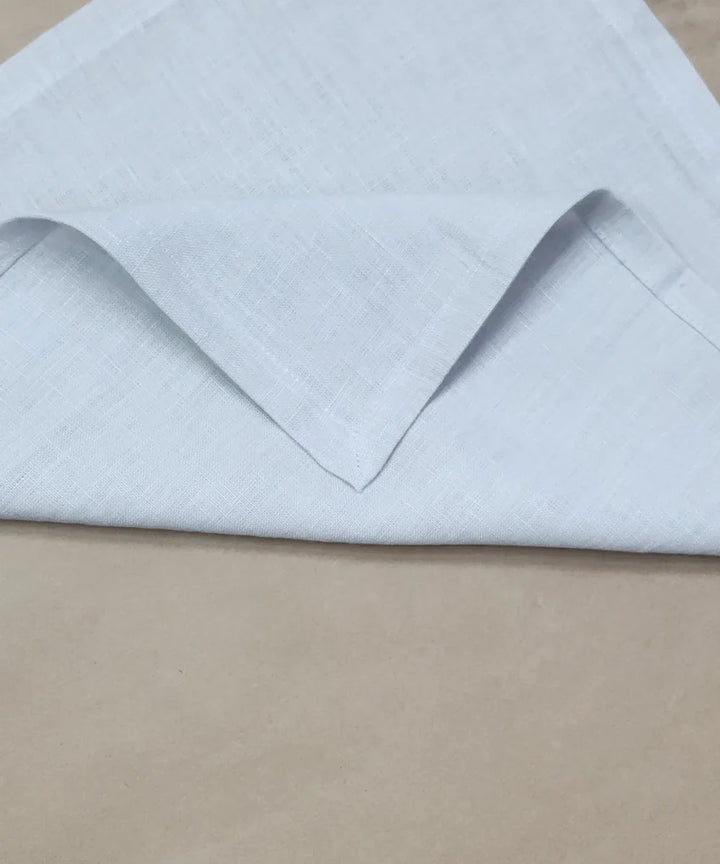 Set of 6 pcs Light Grey Pure Linen Table Napkin (16"x16") | SHOBITAM