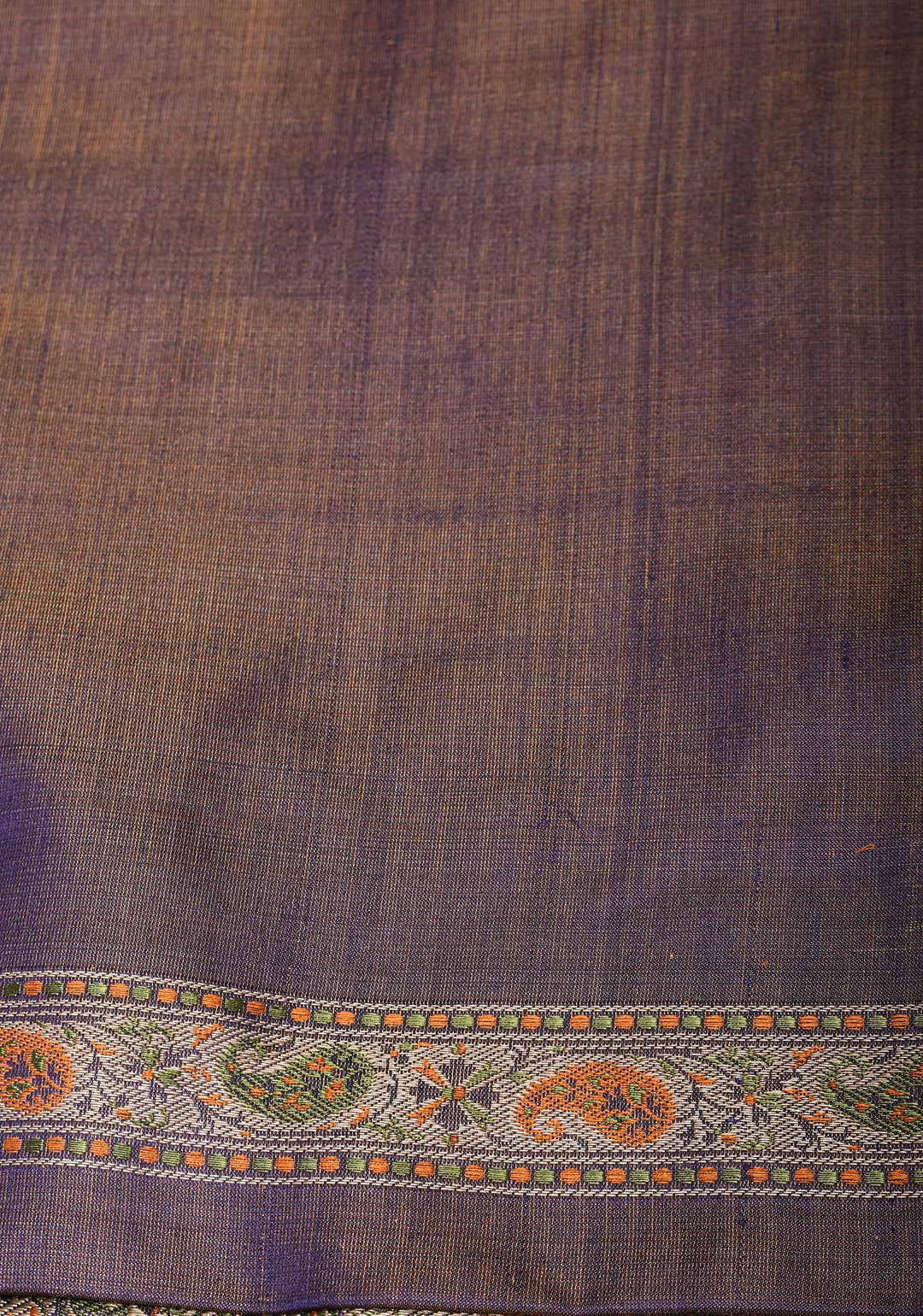 Tanchoi Jamawar Banarasi Saree in Pure Silk Satin in Blue | SILK MARK CERTIFIED