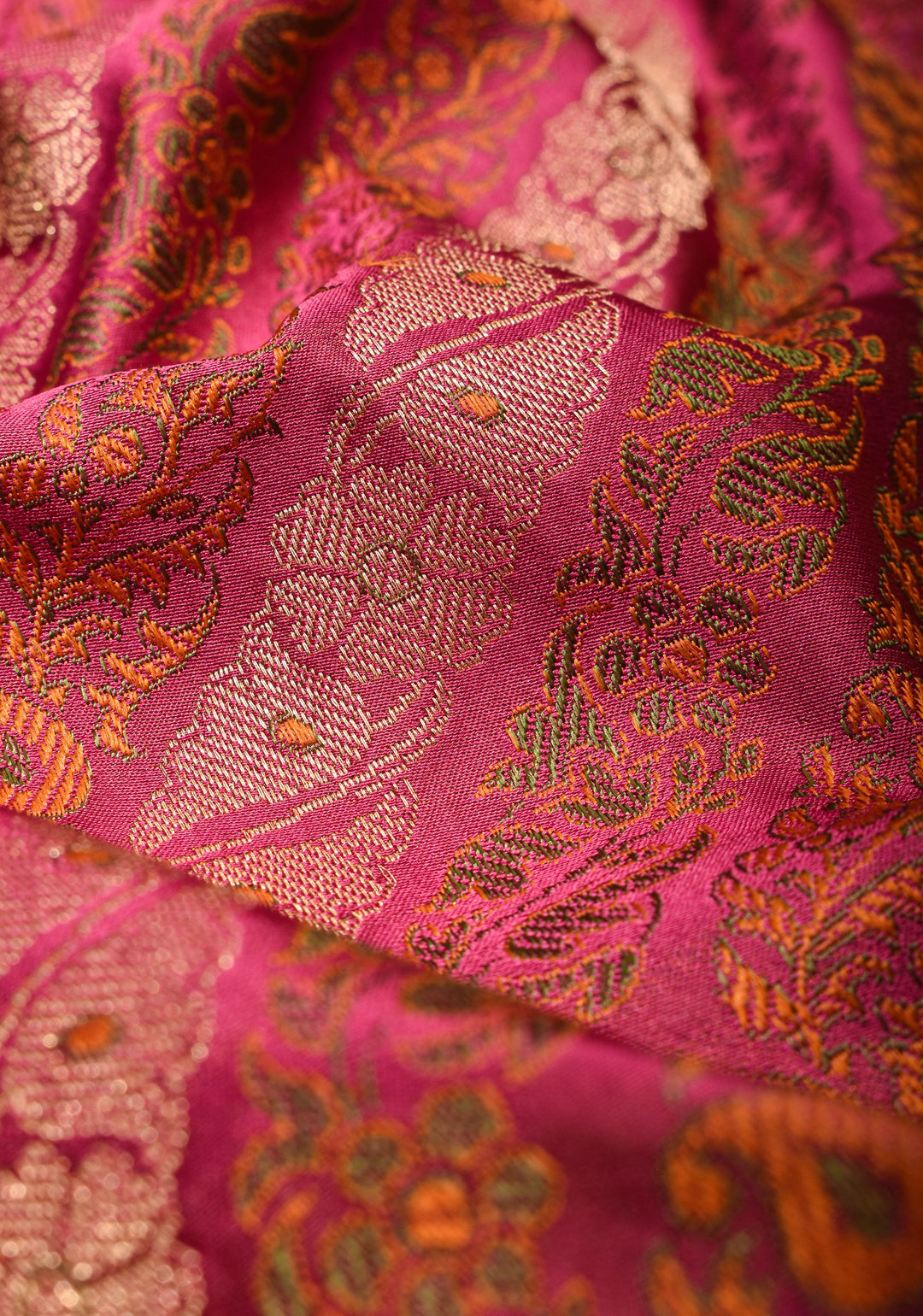 Mauve Pink Tanchoi Banarasi Satin Silk Saree in Leheria Pattern  and zari detailing| SILK MARK CERTIFIED