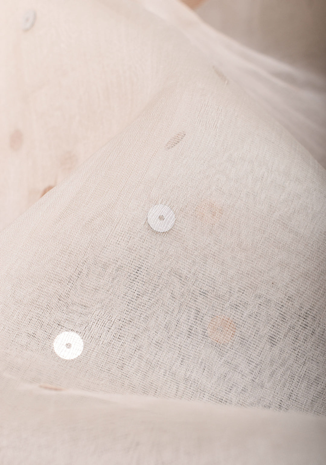 Exquisite Off White Sona Rupa Zari Jamdani with Pocket Sequins on Muslin Saree | SILK MARK CERTIFIED